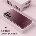 原版S22 Ultra智能手机，7.3英寸全面屏，16+512GB，安卓，带手写笔和人脸识别